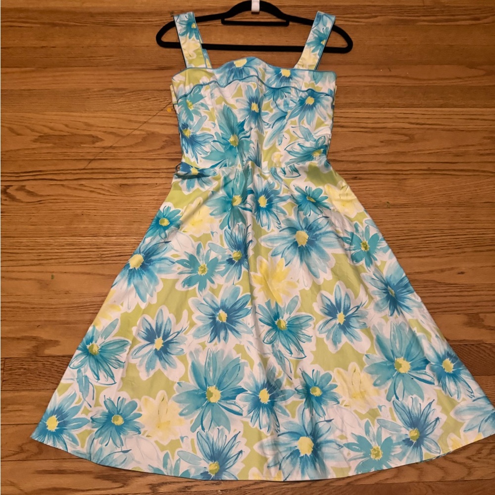 Scarlett Blue and Yellow Floral Dress